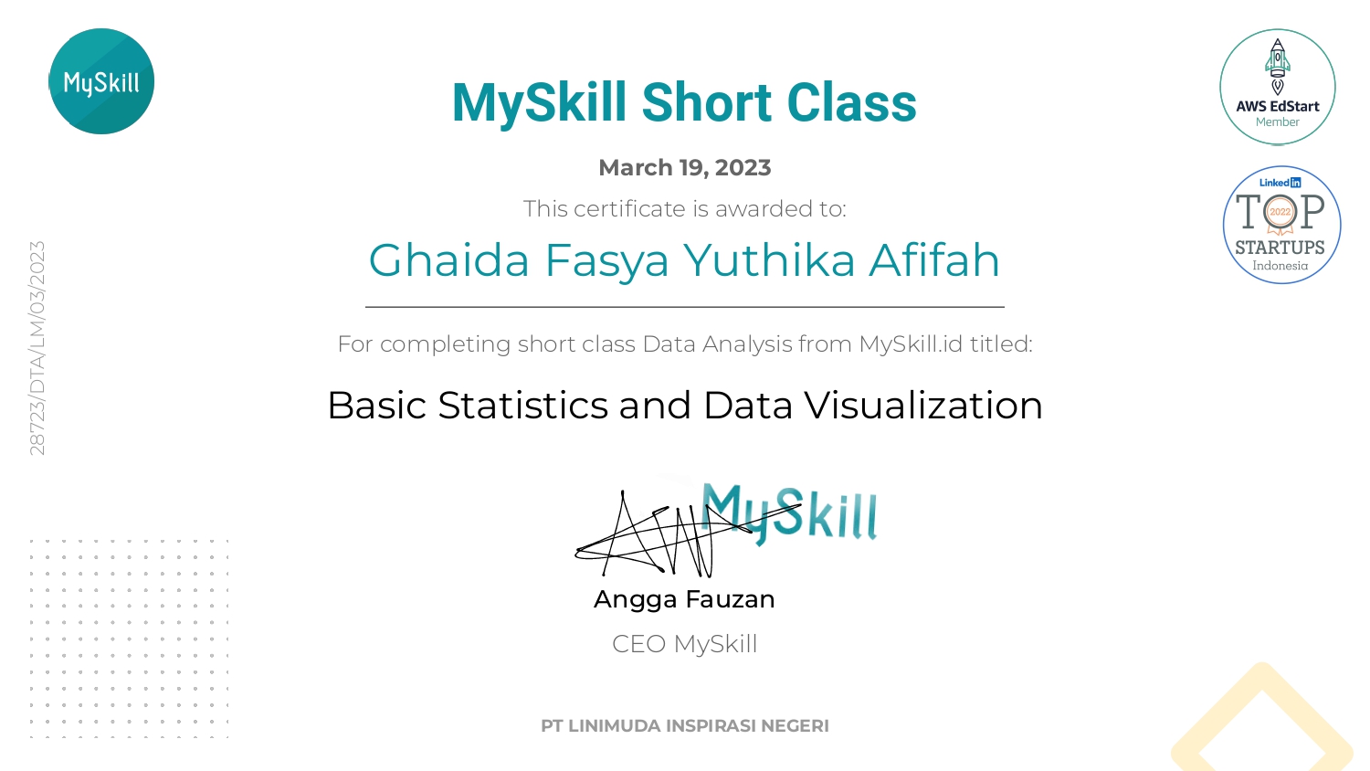 Certificate Image