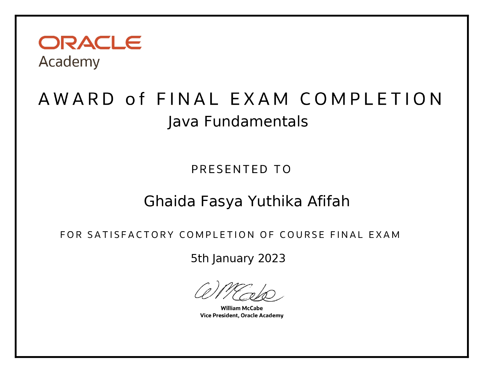 Certificate Image